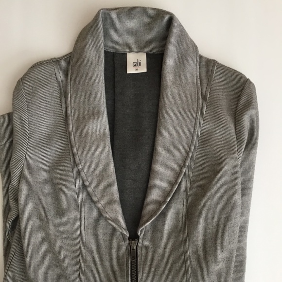 CAbi Drop Off Jacket Pinstripe Style #5300 Size XS - Picture 3 of 6